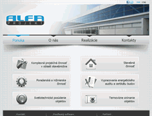 Tablet Screenshot of alfaprojekt.sk